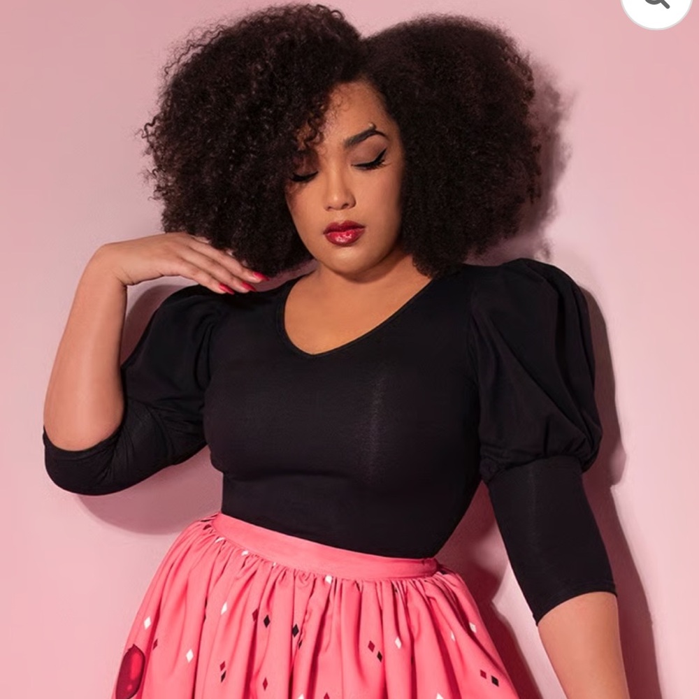 Carnival Top in Black and White by Vixen by Micheline Pitt